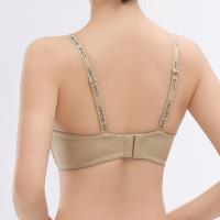 Sujetador con escote en V profundo inalámbrico con letras en inglés, ropa interior push-up ajustada a prueba de golpes, sujetador antiflacidez sin marcas para mujer - details 24