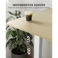 Altura 120x60 cm, Escritorio de Oficina con Panel Inteligente de 4 Memorias, Escritorio con Gancho para Mochila - details 2