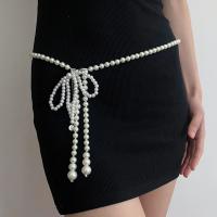Cadena cintura perlas delicada para mujer, vestido fiesta graduación, falda, cinturón fino, brillante, llamativo, - details 1
