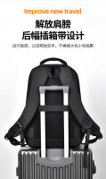 Nueva mochila para hombres, mochila de negocios para hombres de gran capacidad, película de cuero, bolsa de ordenador para viajes al aire libre - details 11