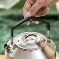 Hervidor de agua para camping, cafetería, cubiertos, juego de picnic, tetera, utensilios de cocina de viaje,1l/1,5l - details 5