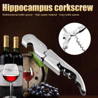Sacacorchos de acero inoxidable, abridor de botellas de vino de camareros con doble bisagra, herramienta de palanca plateada, nuevo - details 6
