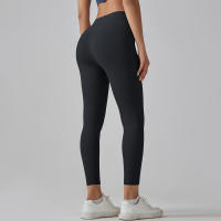 Hmidou-mallas de gimnasio con bolsillos para mujer, pantalones de Yoga, Fitness, cintura alta, Control de barriga, correr, entrenamiento - details 16