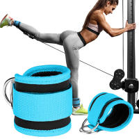 Juego de bandas de resistencia, correas de tobillo, soporte ajustable para pies, puño acolchado, peso del tobillo, soporte de entrenamiento para piernas, equipo deportivo para Yoga y gimnasio - details 5