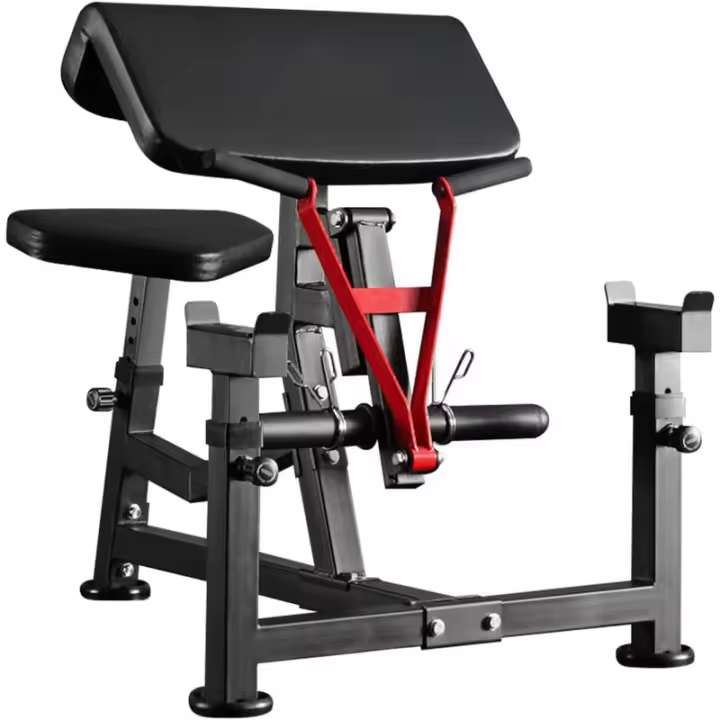 Banco de entrenamiento Mikolo Preacher, máquina de curl con placas de peso, equipo de entrenamiento para bíceps y tríceps, máquina de entrenamiento de brazos 2 en 1 para gimnasio en casa - 1