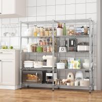 Estantería de Almacenamiento de 4 Niveles de Metal Ajustable en Altura para Cocina y Despensa - details 31