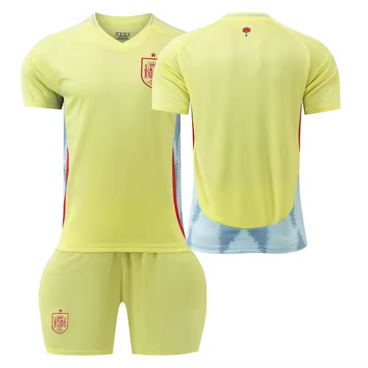 Conjunto de ropa deportiva de tres piezas para hombre y mujer, con estampado de la flor nacional de España, Ropa de fútbol para - 1