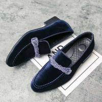 2023 zapatos cómodos del partido del ante del espectáculo del zapato de cuero de los hombres del Reino Unido del nuevo diseño de la moda - details 16