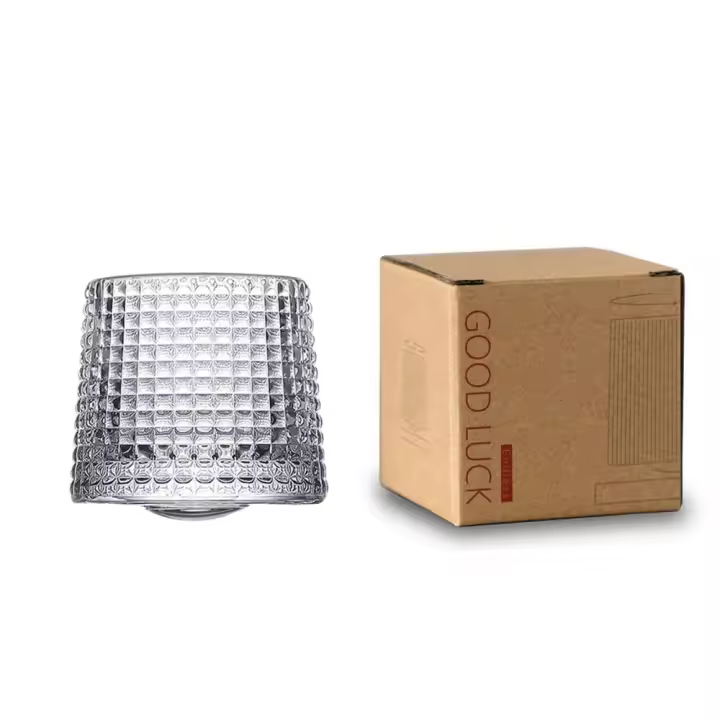 Vasos de Whisky giratorios con Base, vaso de cristal de Ron giratorio de 360 grados para cóctel y fiesta - 1