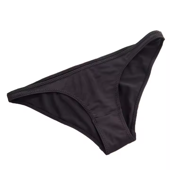 Bragas suaves semi cubiertas para hombre, cintura baja, Unisex, seda de leche, Tanga triangular, Color sólido - 1