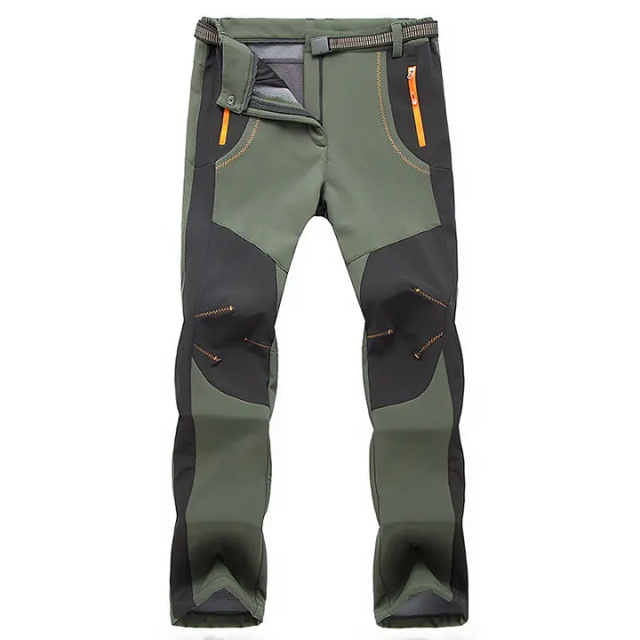 LNGXO Pantalones de Vela para Invierno Cálido, Grueso, Impermeable, Trekking, Esquí, Acampamiento - 1