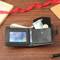 Cartera Bifold Corta para Hombres Cuero PU Porta Tarjetas de Crédito Monedero Bolsos y Viajes - details 6