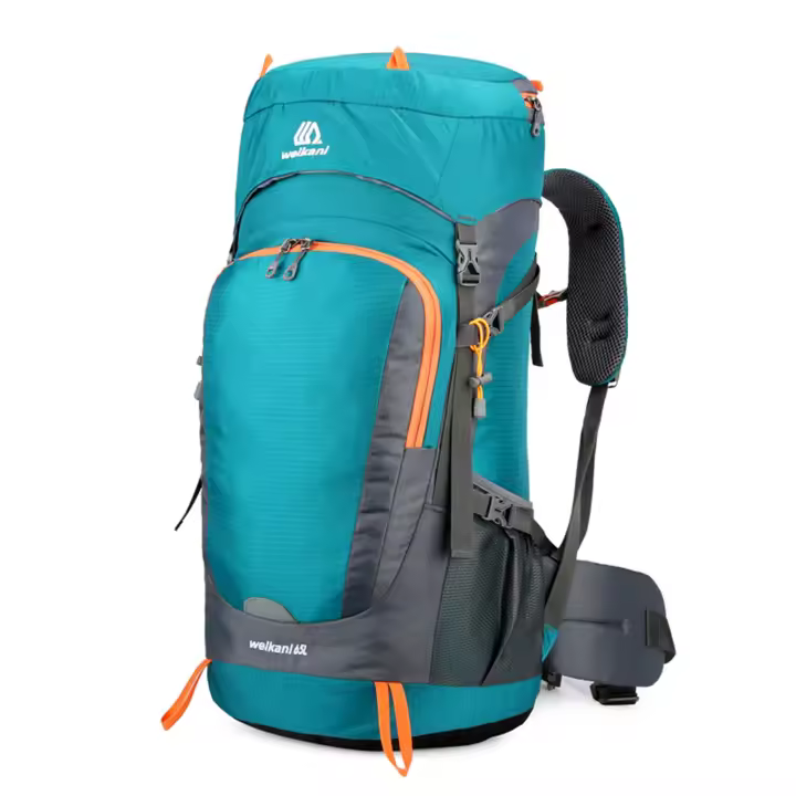 Mochila de 65L, mochila de senderismo resistente al agua con cubierta para la lluvia, mochila de viaje para deportes al aire libre para acampar, escalar y montañismo - 1