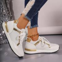 Zapatillas De Mujer 2023 Nuevas Plataforma Cómodas De Cuero Parcheado Zapatos De Correr Al Aire Libre Deporte Casuales Ladies - details 29
