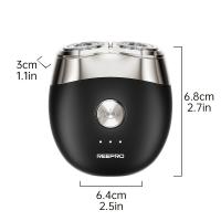 Afeitadora eléctrica portátil para hombres, recortadora de barba, tamaño pequeño, carga rápida, con cepillo limpio, maquinillas de afeitar de viaje - details 1