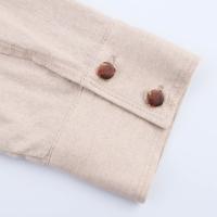 Ropa de mujer europea y americana con mini vestido de mezcla de lino con cinturón - details 14