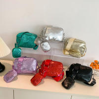 Bolso bandolera pequeño de piel sintética para mujer, bolso de hombro dorado, bolso de diseñador, bolsos de moda - details 17