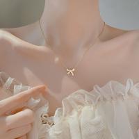 Gift Bow Pendent Sweater Chain Clavicle Chain Niche Design Korean Style Necklace Fashion Jewelry Girl Choker Women Necklace - details 4