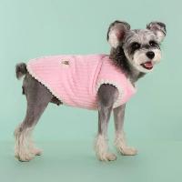 Chaleco de Vestido para Perros de Vellón Cálido Traje de Moda Invernal para Perros Pequeños - details 7