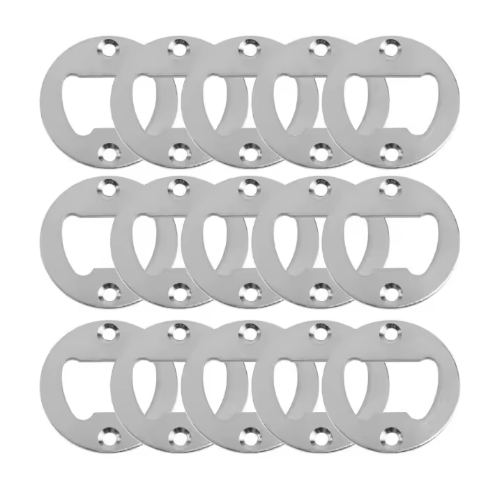Pulido con agujeros de fresado redondos de 40mm, piezas de Hardware DIY, herramienta de cocina, abridor de botellas, dispositivos de inserción - 1