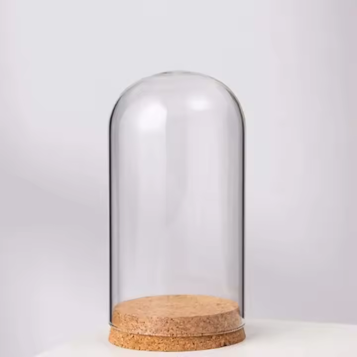 Cloche-mesa central de mesa, contenedor de botellas transparentes, exhibición de cúpula de cristal para oficina, escritorio, boda, rative - 1