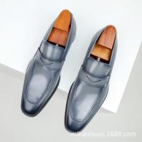 Mocasines de los hombres zapatos de cuero de negocios casuales cabeza cuadrada versátil de los hombres - details 5