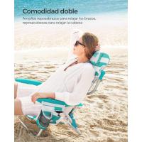 Silla de Playa Plegable Almohadilla Ajustable, Respaldar, Reposacabezas, Apoyabrazos - details 3