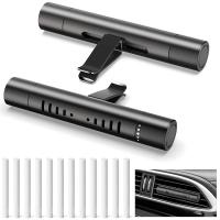 Difusor de ambientador de coche personalizado, Clips de ventilación para decoración de coche, accesorios con 12 palos de recarga para coche, oficina, cocina, baño, casas de mascotas, 2 paquetes - details 0