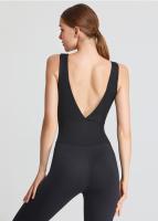 Mono de una pieza para mujer, leotardo, traje de fitness, espalda hueca, danza, pilates, ropa de yoga - details 4