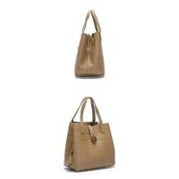 CHHC bolso de mano de las mujeres de la moda de lujo bolsa de cubo de gran capacidad elemento de la letra en relieve bolsa de la compra de las mujeres - details 5