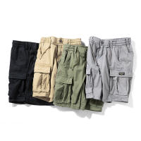 Men's Cargo Shorts Fit Short Outdoor Multi-Pocket Cotton Work Casual Shorts with No Belt - details 1