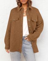 Otoño e Invierno Nueva Chaqueta Casual Ligera con Bolsillo de Diamante de Color Sólido para Mujer - details 19