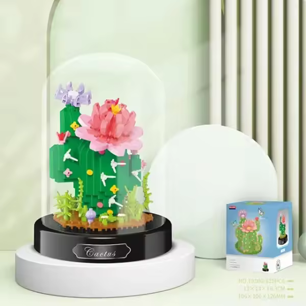 Kit de construcción de ramo de flores de orquídeas eternas, juego de bloques de juguete, montaje de ladrillos en maceta de rosas, regalo para niños y adultos - 1