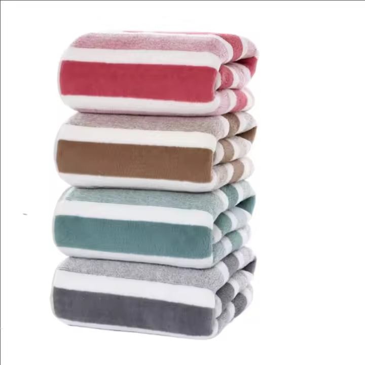 Juego de Toallas de baño de 8 piezas, suaves y absorbentes, vellón coral, Secado rápido, Hotel, SPA y baño - 1
