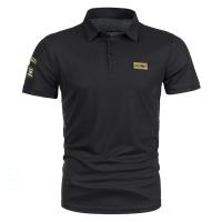 Camisas Polo Para Hombre Coreanas De Color Sólido Casual Manga Corta Cuello En V Moda De Calle 5XL Antideslizante - details 7