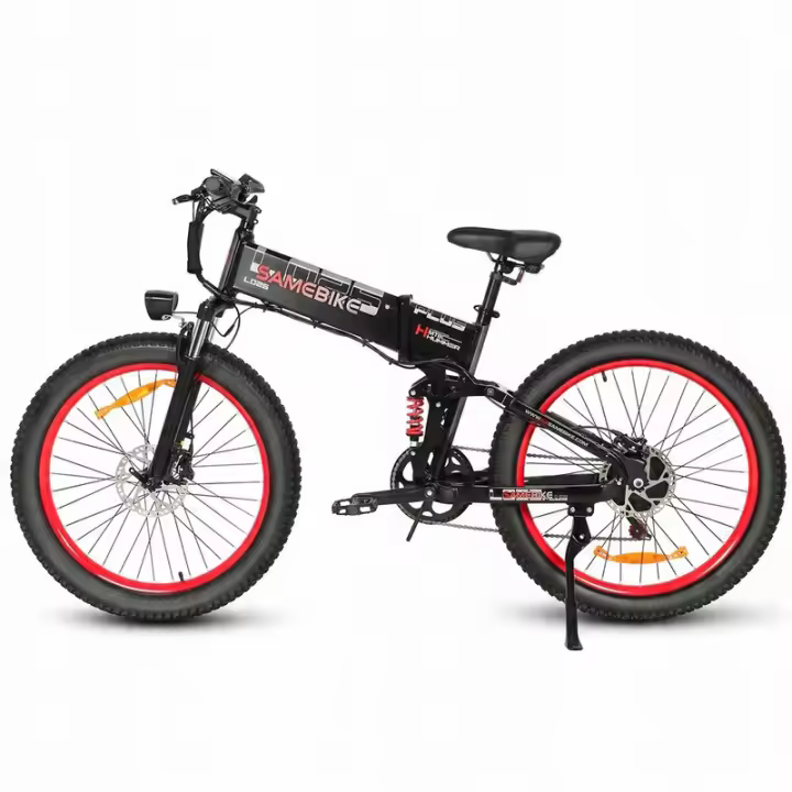 Samebike LO26 PLUS Vehículo eléctrico plegable 1000W 45KM/H 48V 15AH 26" negro - 1
