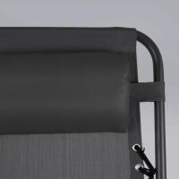 Arrancar eléctrico |   Tumbona Reclinable y Plegable Gravedad Cero - Sillón con Respaldo Alto y Reposapiés para Piscina, Camping y Jardín - details 4
