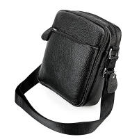 Bolso bandolera para hombre, piel auténtica de becerro, suave,bandolera cruzada de hombro, informal - details 15
