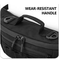 Riñonera táctica pequeña para hombre y mujer, bolsa de cintura para correr, viajar, senderismo, acampar, mochila de pecho - details 5
