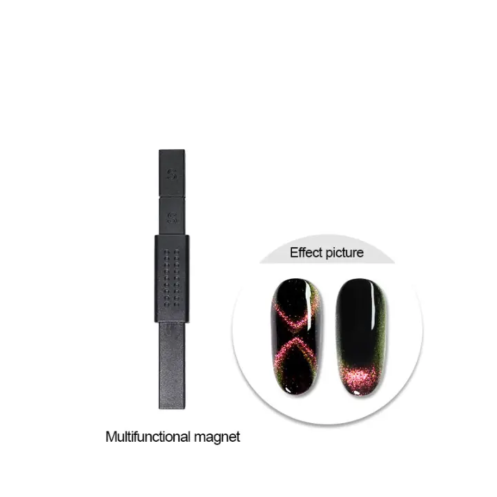 Esmalte de Uñas de Gel Magnético Clou Beaute Color Rosa Oro Diamante Rojo Verde y Reflectante Semi Permanente para Arte de Uñas Marca Clou Beaute Hecho en China - 1