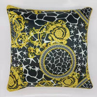 Funda de Almohada de Satén Floral Dorado Vintage de Lujo Patrón Clásico Europeo - details 5