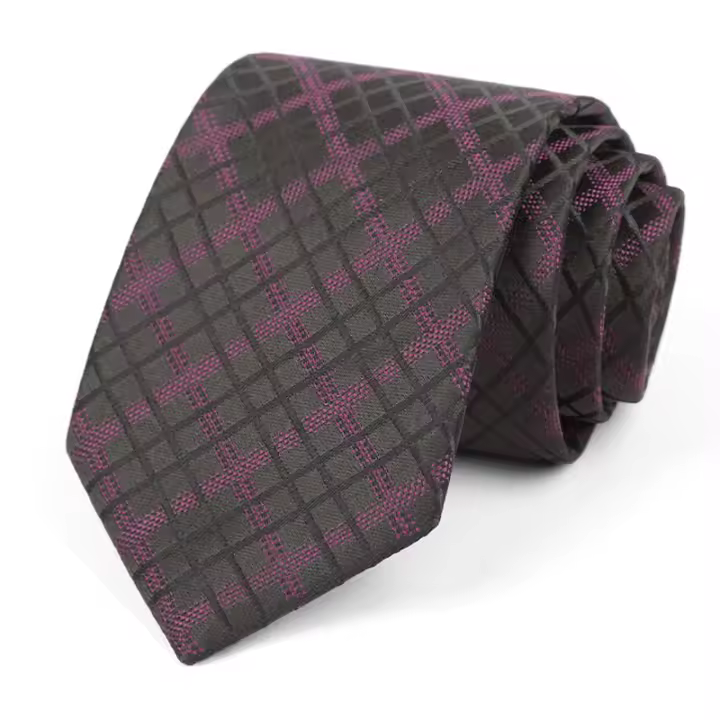 Corbata De Lienzo Clásica Para Hombre 56 Colores Floral Rayada 8cm Jacquard Para Negocios Bodas Y Fiestas Moda Adulto Material Poliéster - 1
