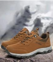 Zapatos de Senderismo de Cuero de Gamuza para Hombres Calzado de Exteriores Original - details 1