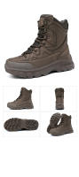 Botas tácticas de combate del desierto de la fuerza especial para hombre, zapatos de senderismo al aire libre, zapatillas de seguridad para el trabajo al tobillo - details 16