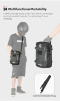 Rhinowalk-bolsa de parachoques para motocicleta, impermeable, con marco de tablero de soporte interior, paquete de barra de choque, bolsa de colocación de herramientas de conducción al aire libre - details 10