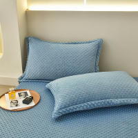 Bonenjoy-funda de almohada de terciopelo cálido, Fundas de cojín de Color sólido, 2 piezas, rectangular, 48x74cm - details 1