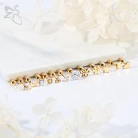 ZS-pendientes de tuerca de acero inoxidable para niños y mujeres, joyería de Piercing de hélice de cartílago, flor linda, mariposa, 1 pieza, 20G - details 2