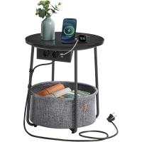 Mesa Lateral Redonda Moderna Espaciosa para Sala de Estar, Dormitorio, Mesita de Noche - details 61