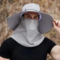 Sombreros de cubo de ala ancha de secado rápido Unisex, protector solar para exteriores, aleros grandes de Panamá, sombreros, visera de protección ocular, verano, hombre, 15cm - details 1