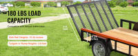 SucceBuy Trail Tailgate Lift Assist, capacidad de carga máxima de 180 libras, compatible con portón trasero de remolque utilitario, riel lateral de 10-24 pulgadas, rampa de altura de 4-6 pies - details 1